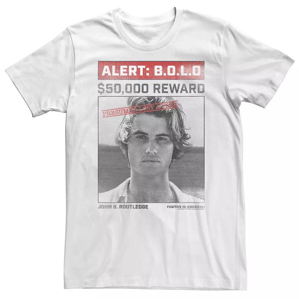 Big & Tall Outer Banks Johns Wanted Reward Tee Tee, Men's, Size: XL Tall, White Product Image