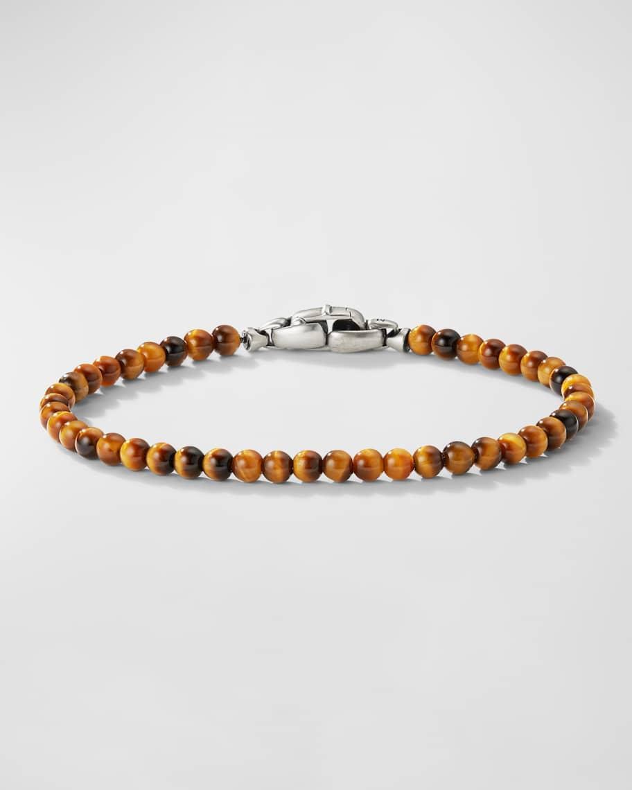 Mens Spiritual Beads Bracelet in Tigers Eye Product Image