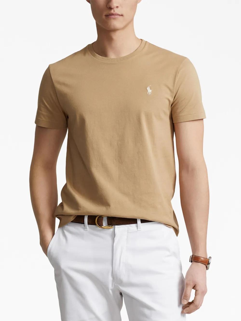 Polo Pony-embroidered cotton T-shirt Product Image