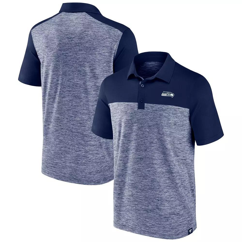 Mens Fanatics Heather Chicago Bears Clutch Polo Blue Product Image