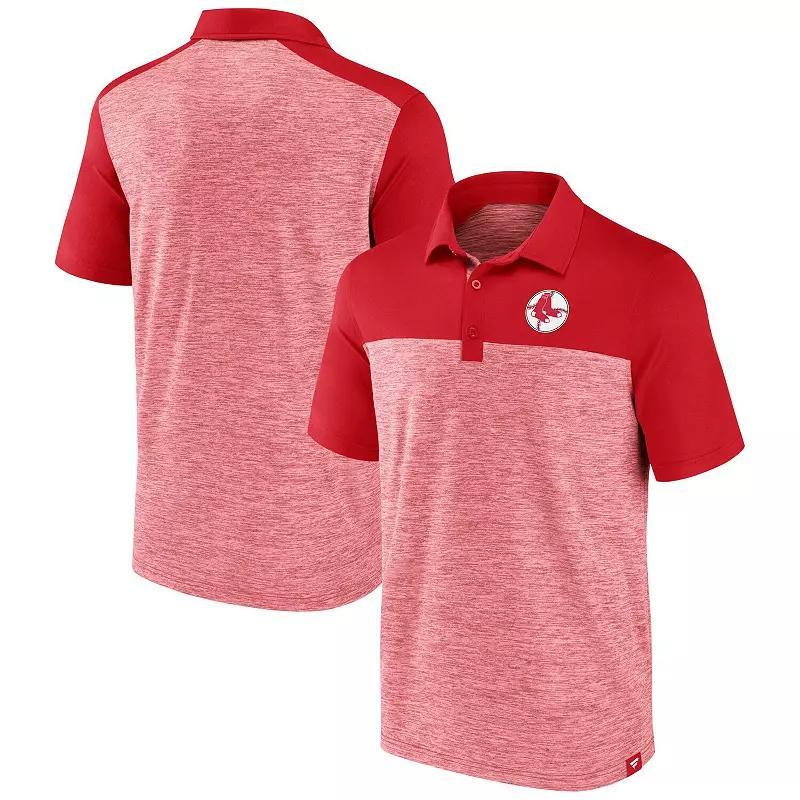 Men's Fanatics Red Boston Red Sox True Classics Avid Fan Brushed Polo, Size: Large Product Image