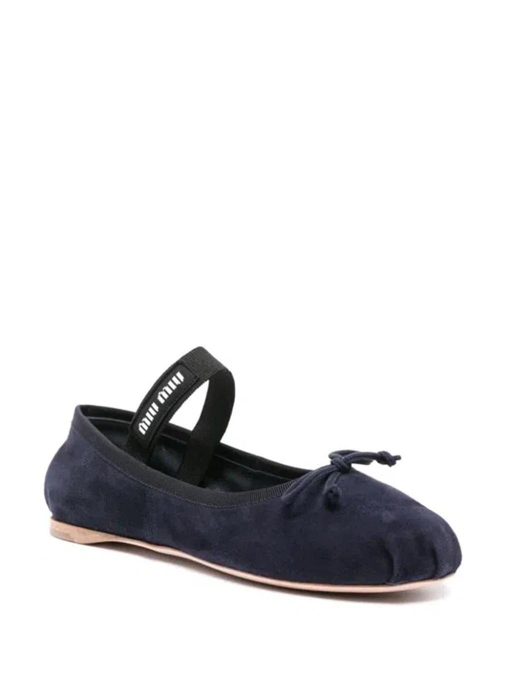 logo-strap ballerina shoes Product Image