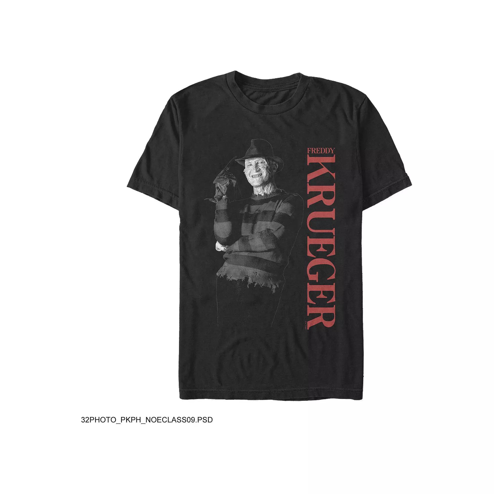 Men's A Nightmare On Elm Street Freddy Krueger Poster Graphic Tee, Size: XL, Black Product Image