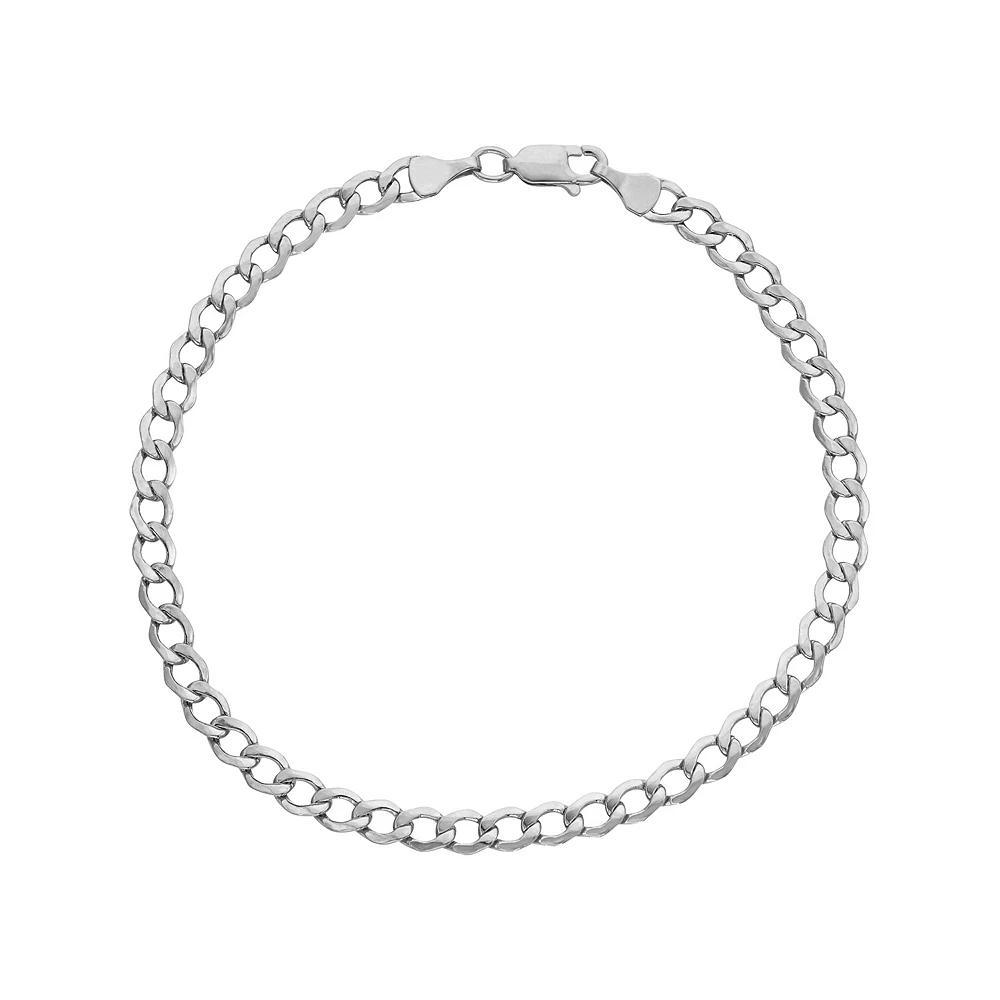 Jordan Blue Men's 14k Gold Curb Chain Bracelet, Size: 8.5", 14k Whgold Product Image