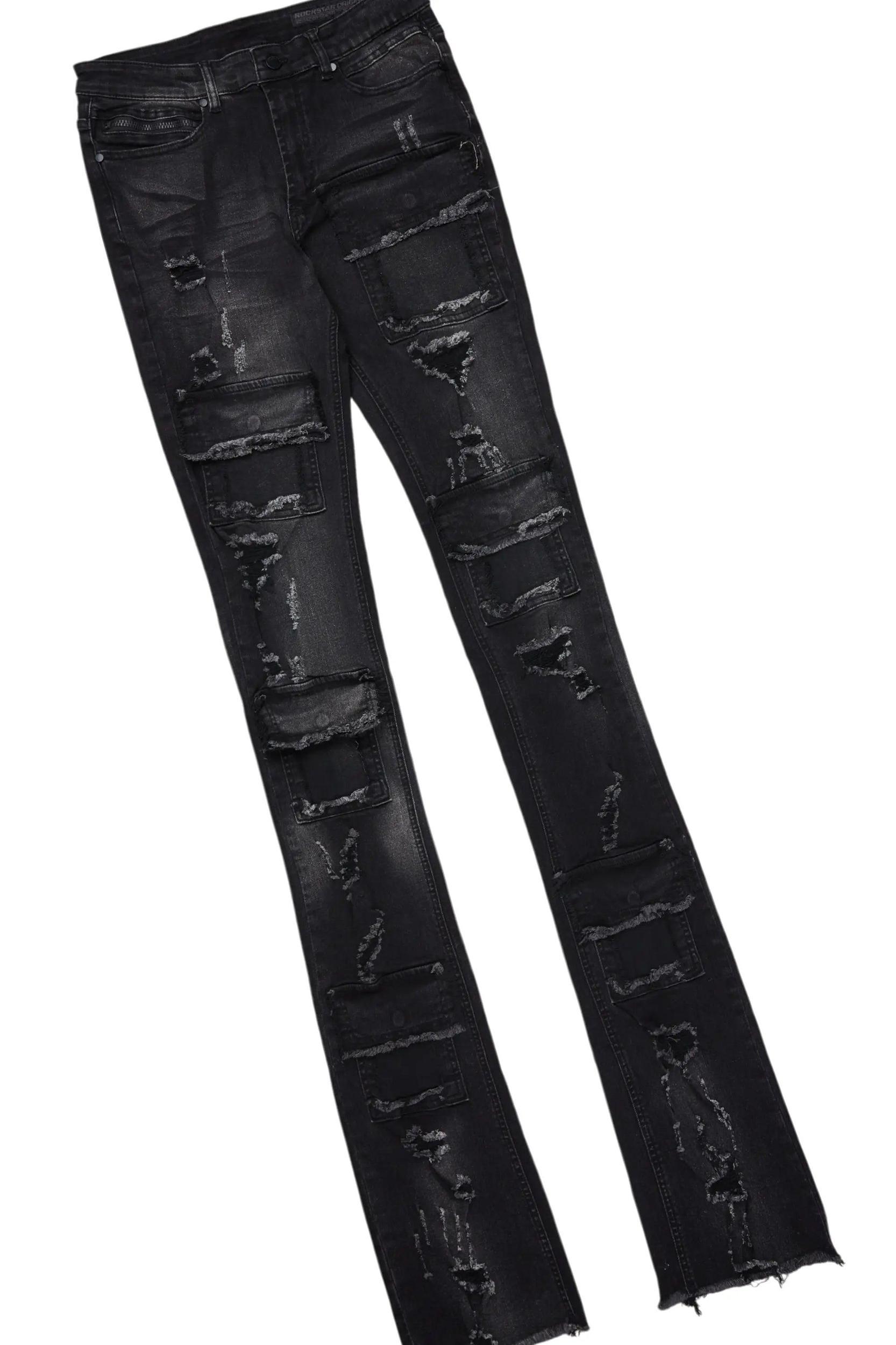 Irwin Black T-Shirt & Pooja Super Stacked Flare Jean Bundle Male Product Image