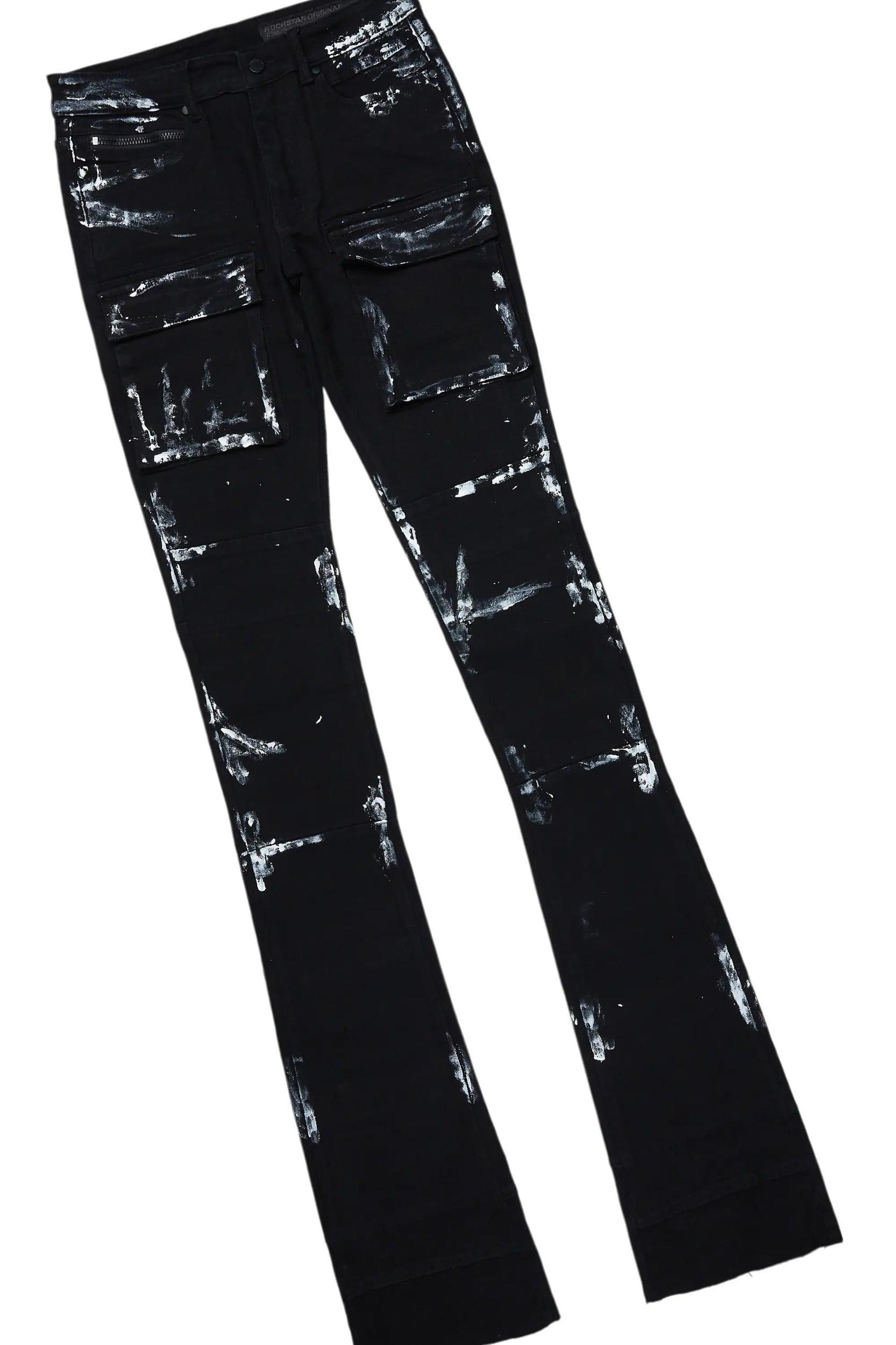 Tarl Black Hoodie/Super Stacked Flare Jean Bundle Male Product Image