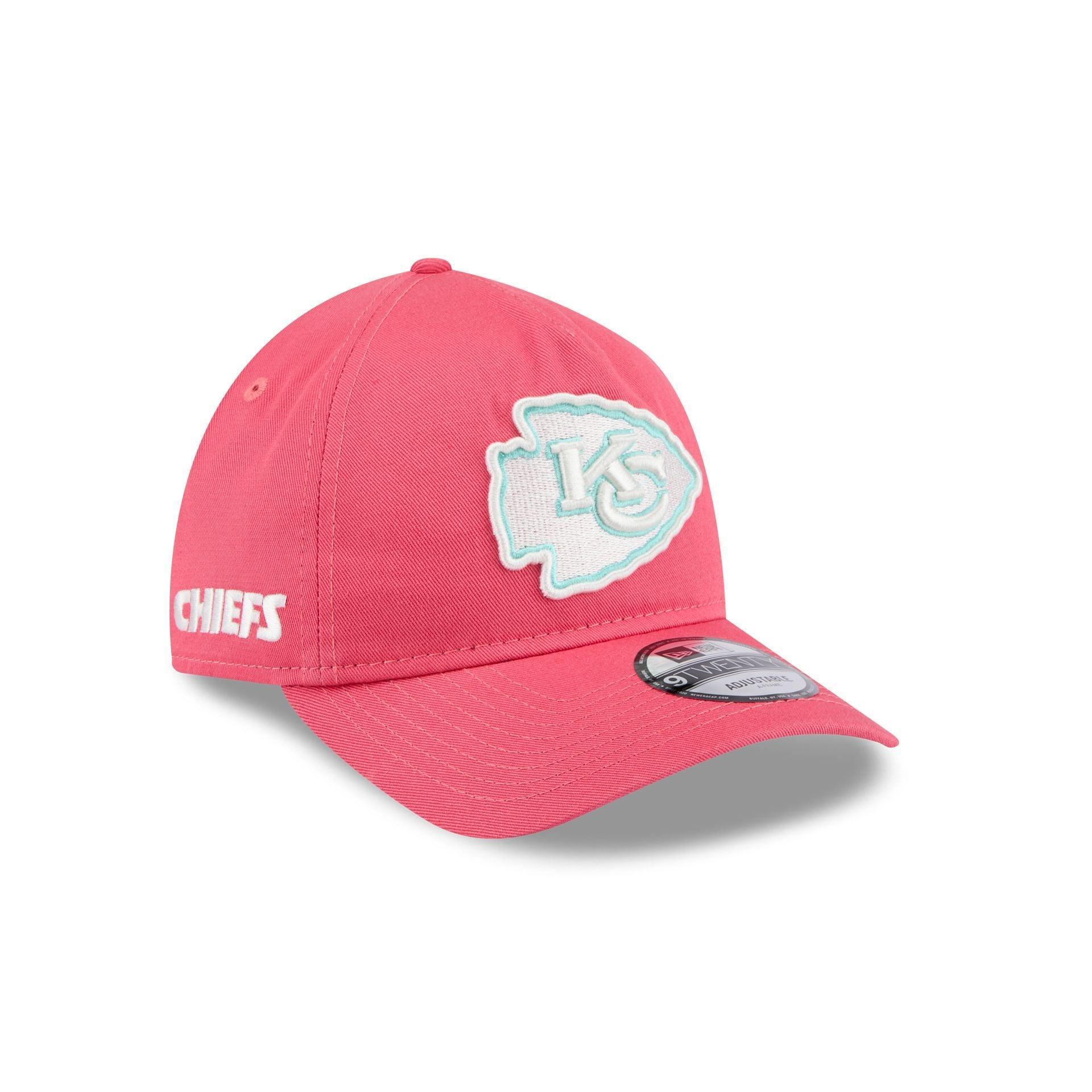 Kansas City Chiefs Coral 9TWENTY A-Frame Adjustable Hat Male Product Image