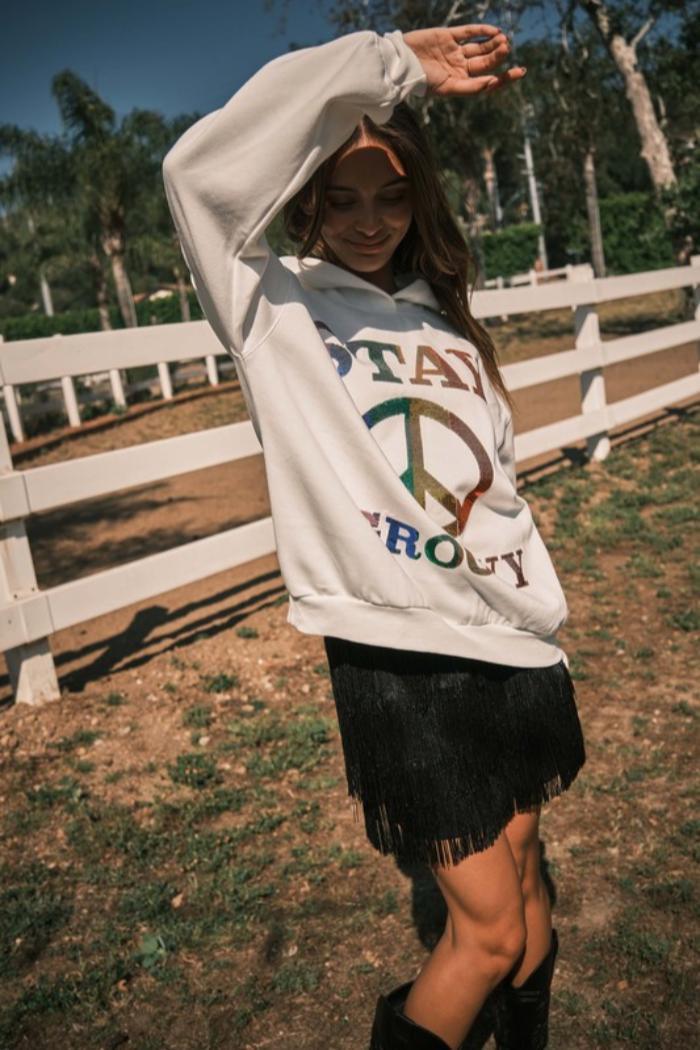 Sequin Letter Hoodie Product Image
