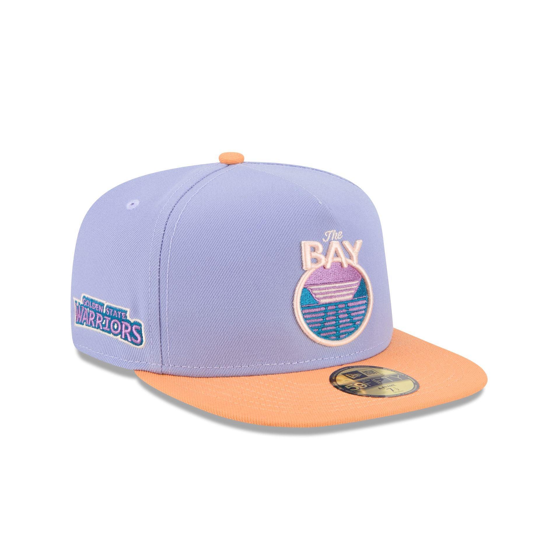 Golden State Warriors Lavender 59FIFTY A-Frame Fitted Hat Male Product Image
