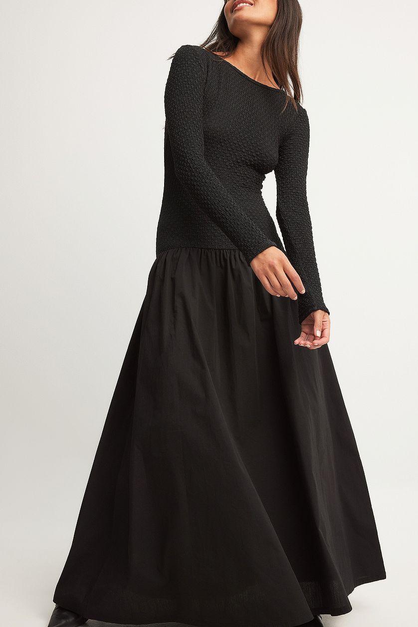 Jersey Poplin Maxi Dress Product Image
