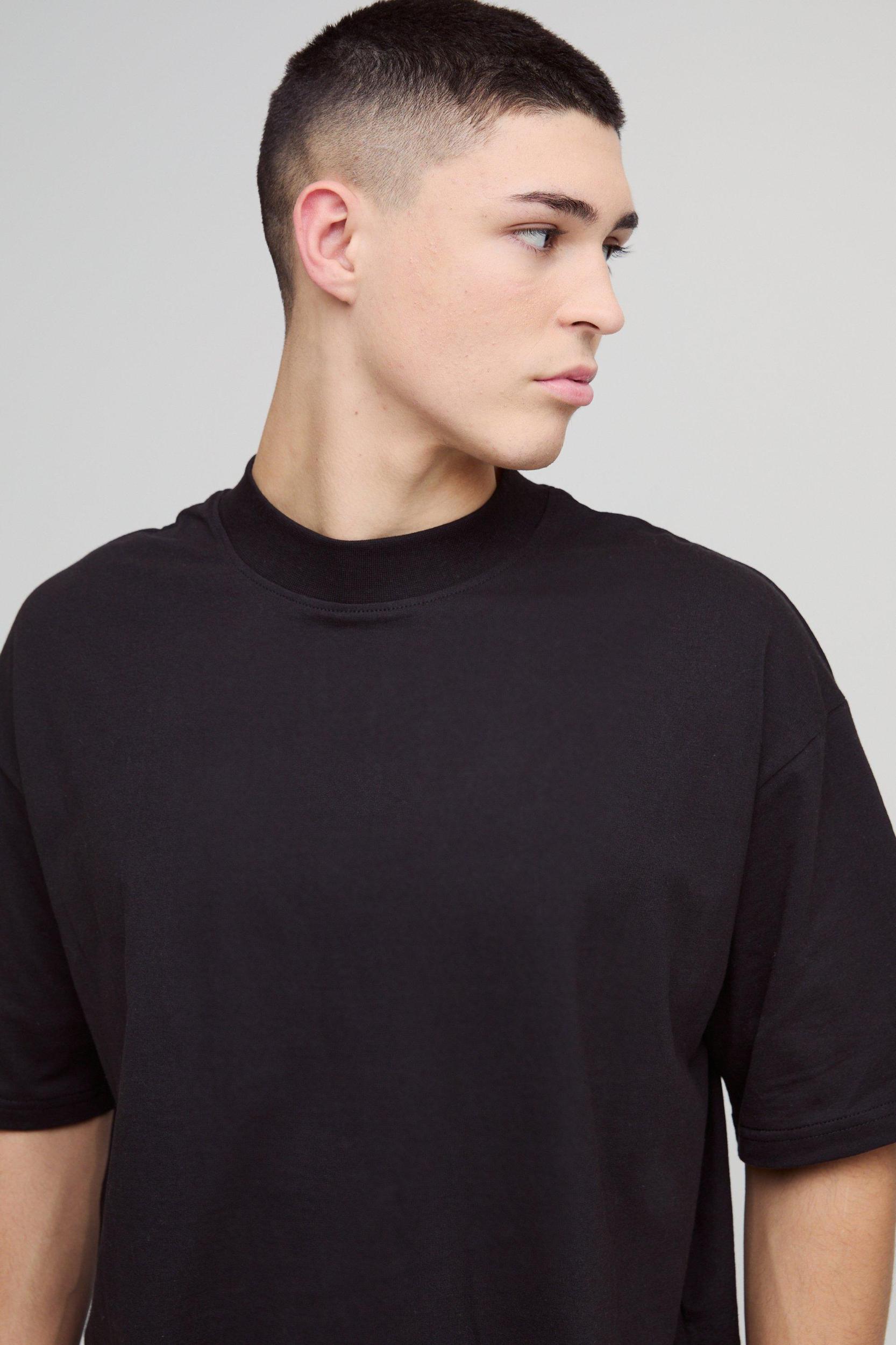 Oversized Boxy Extended Neck T-shirt | boohooMAN USA Product Image