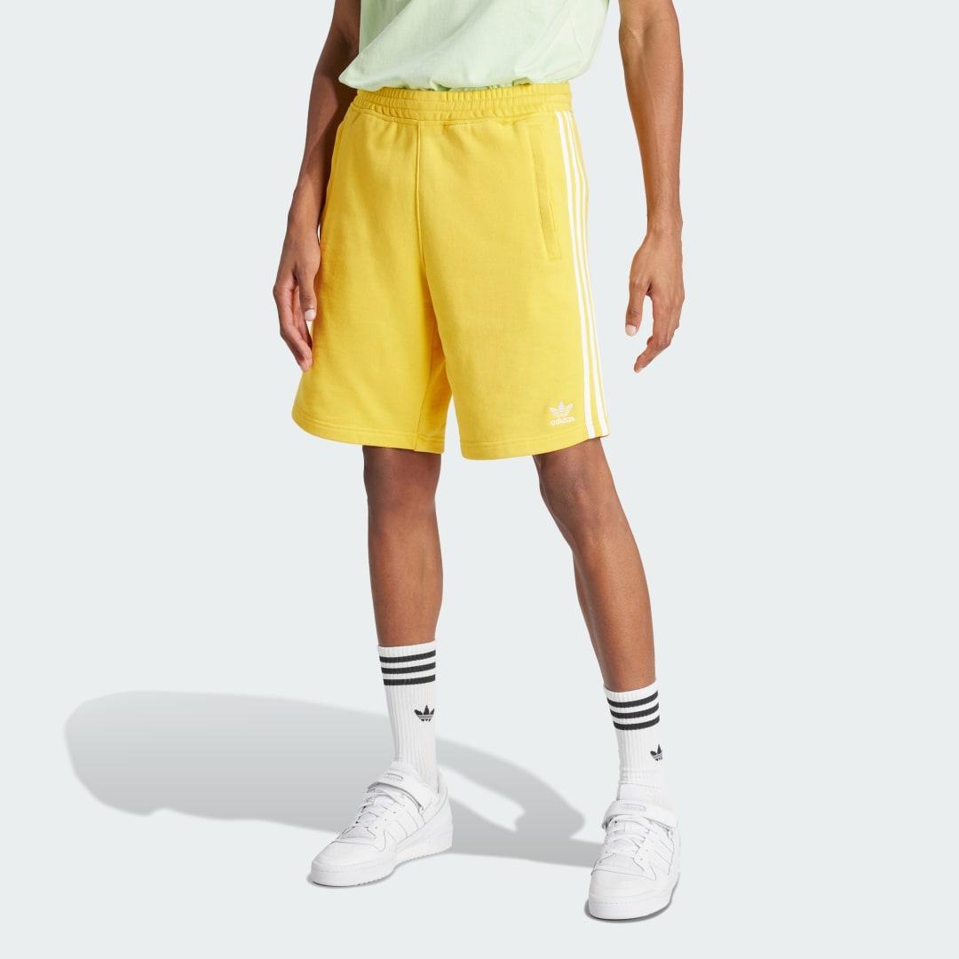 adidas Adicolor 3-Stripes Shorts Medium Grey Heather 2XL Mens Product Image