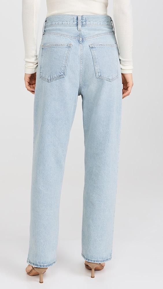 AGOLDE Fold Waistband Jeans | Shopbop Product Image