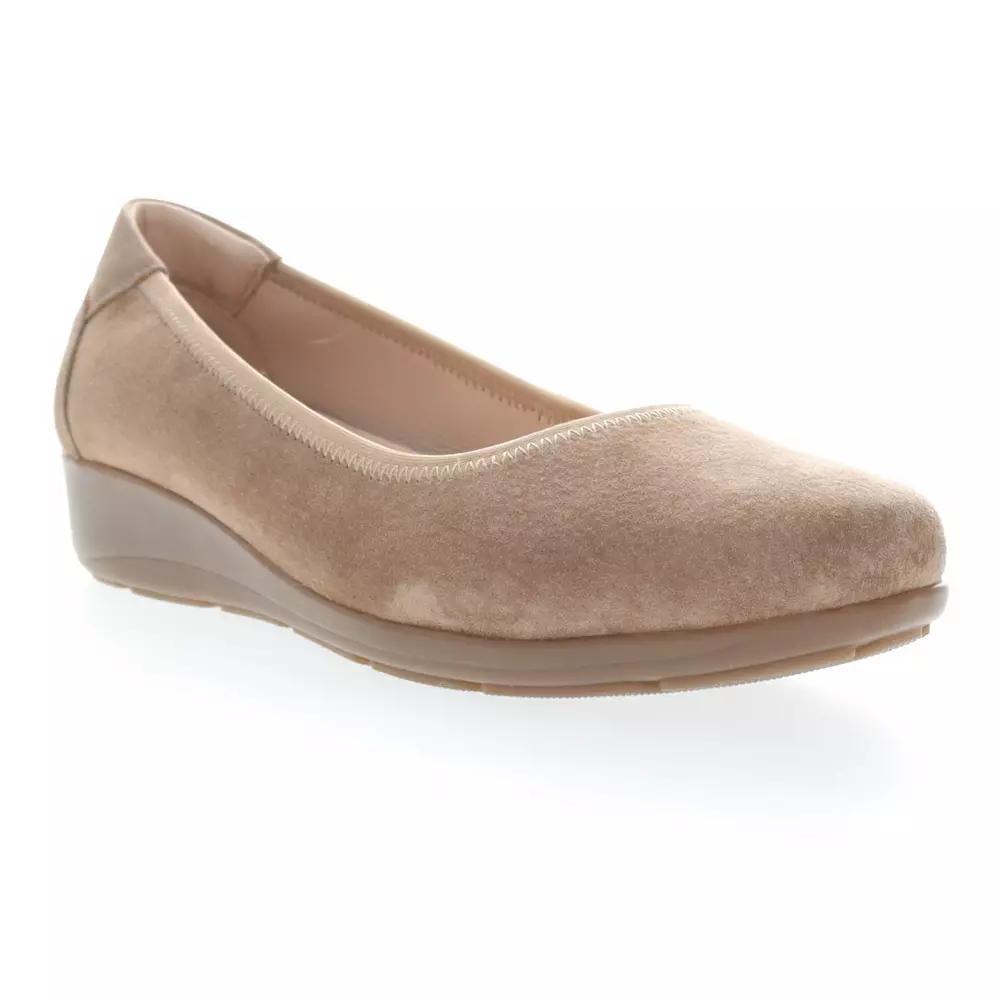Propet Yara Women's Flats, Size: 7.5 XW, Natural Buff Suede Product Image