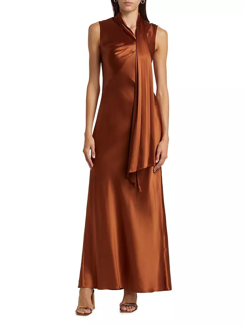 Jeffries Satin Maxi Dress Product Image