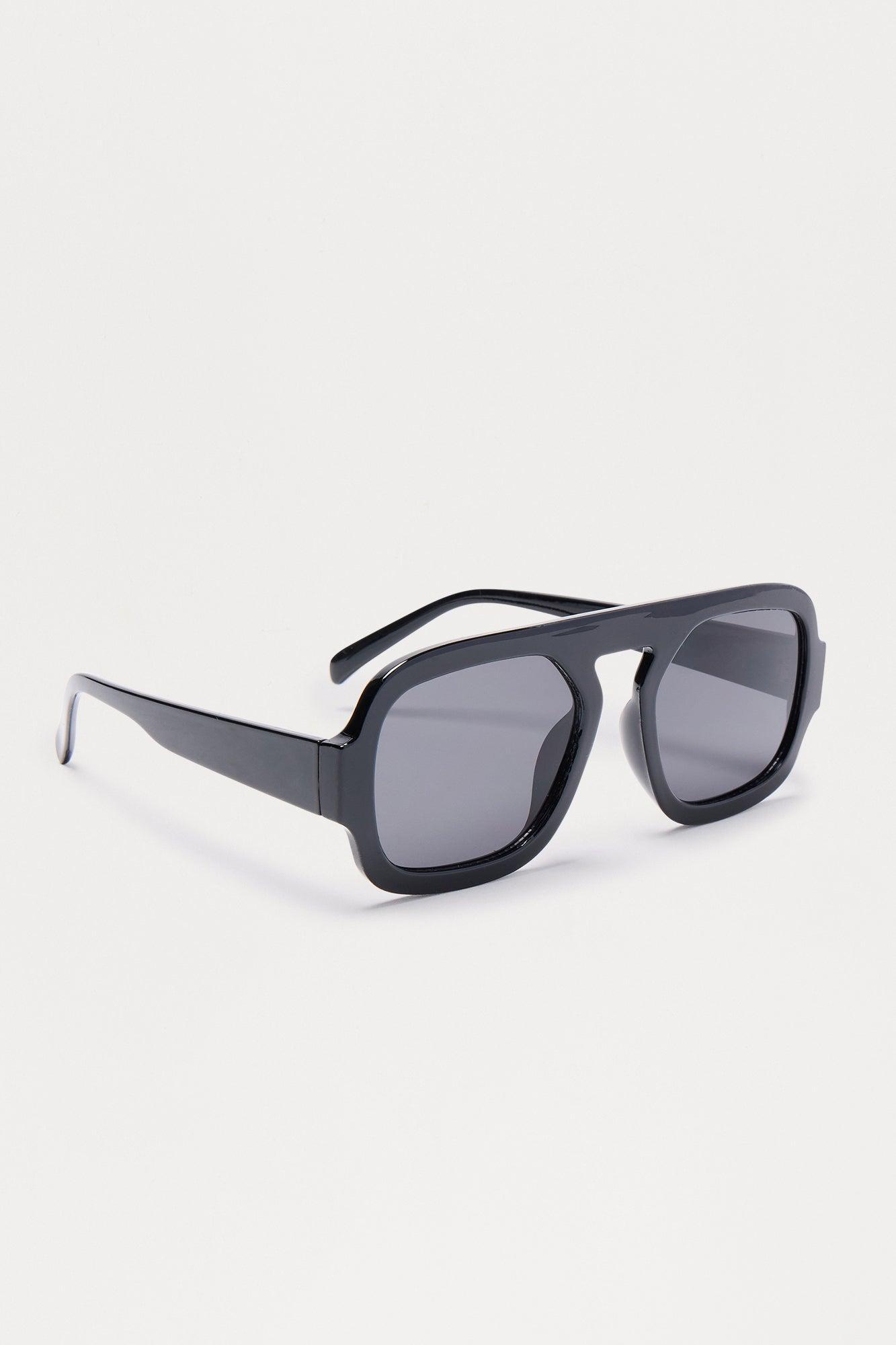 Sunday Vibes Shield Sunglasses - Black Female Product Image