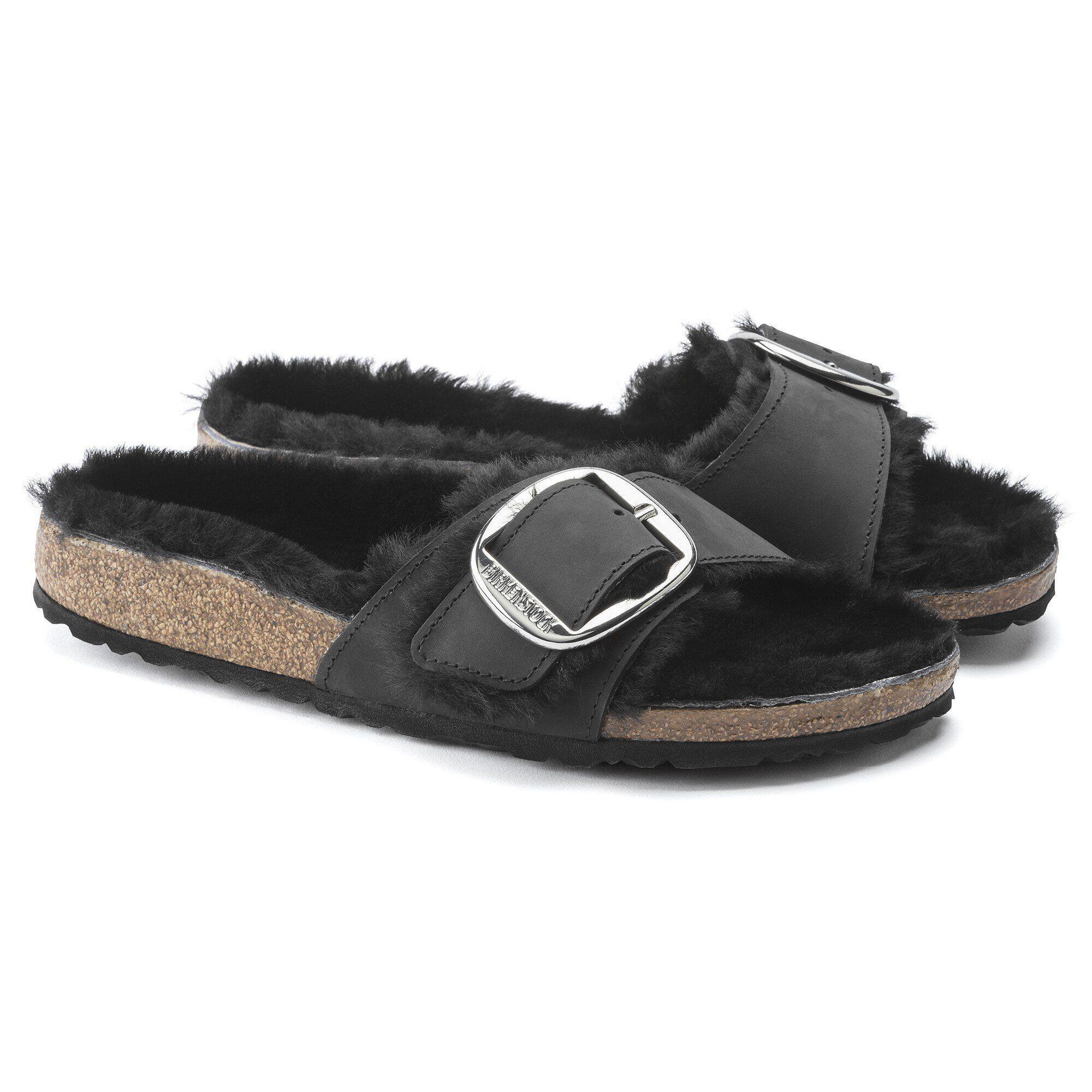 Madrid Big Buckle Shearling Natural Leather Oiled Product Image