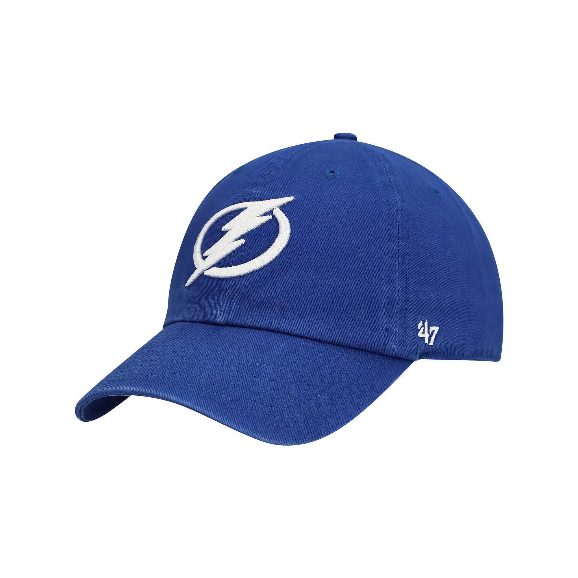 Mens 47 Blue Tampa Bay Lightning Team Clean Up Adjustable Hat Product Image