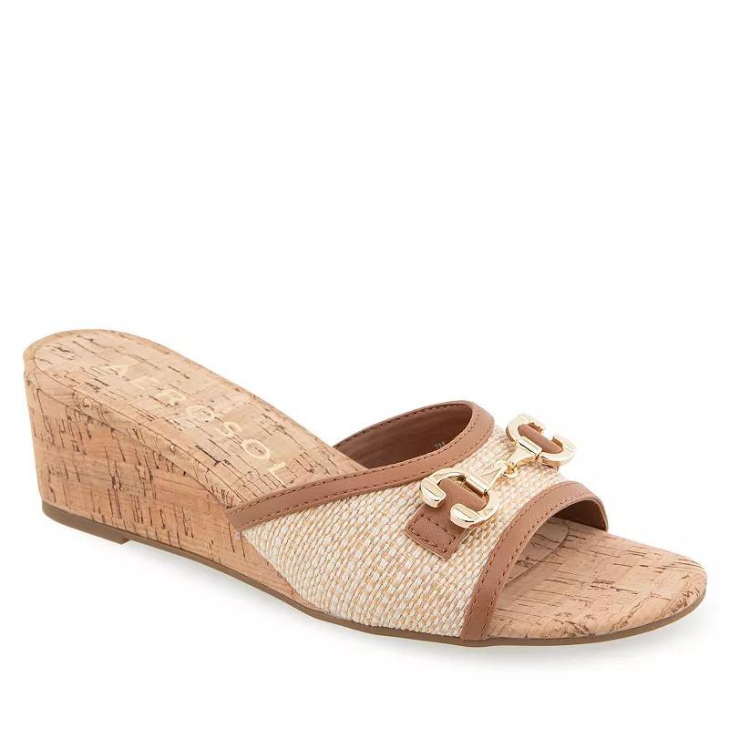 Aerosoles Wava Womens Wedge Slide Sandals Product Image