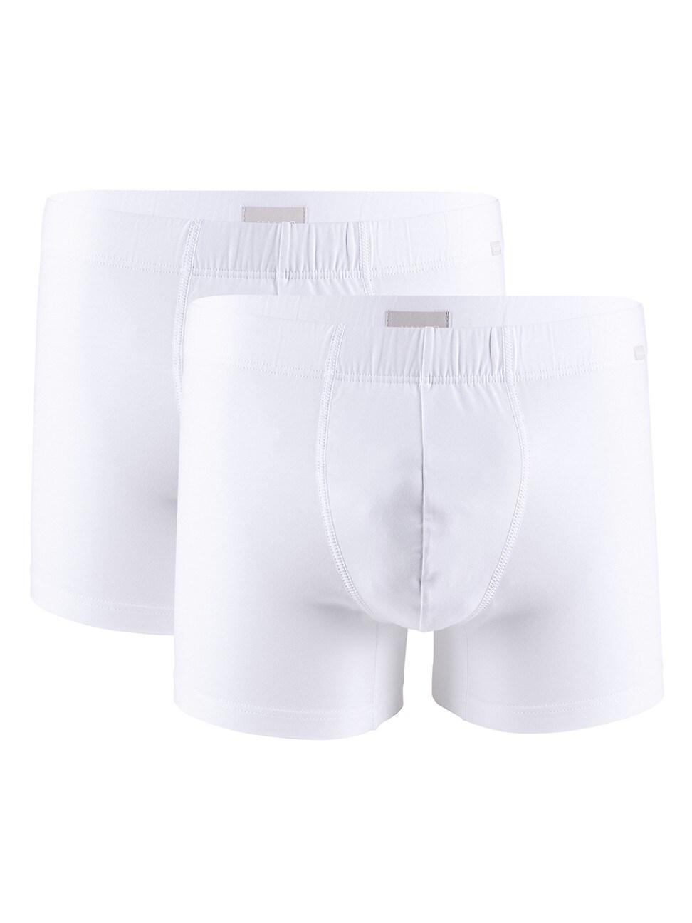 Hanro Cotton Essentials Covered Waistband Boxer Briefs, Pack of 2 Product Image