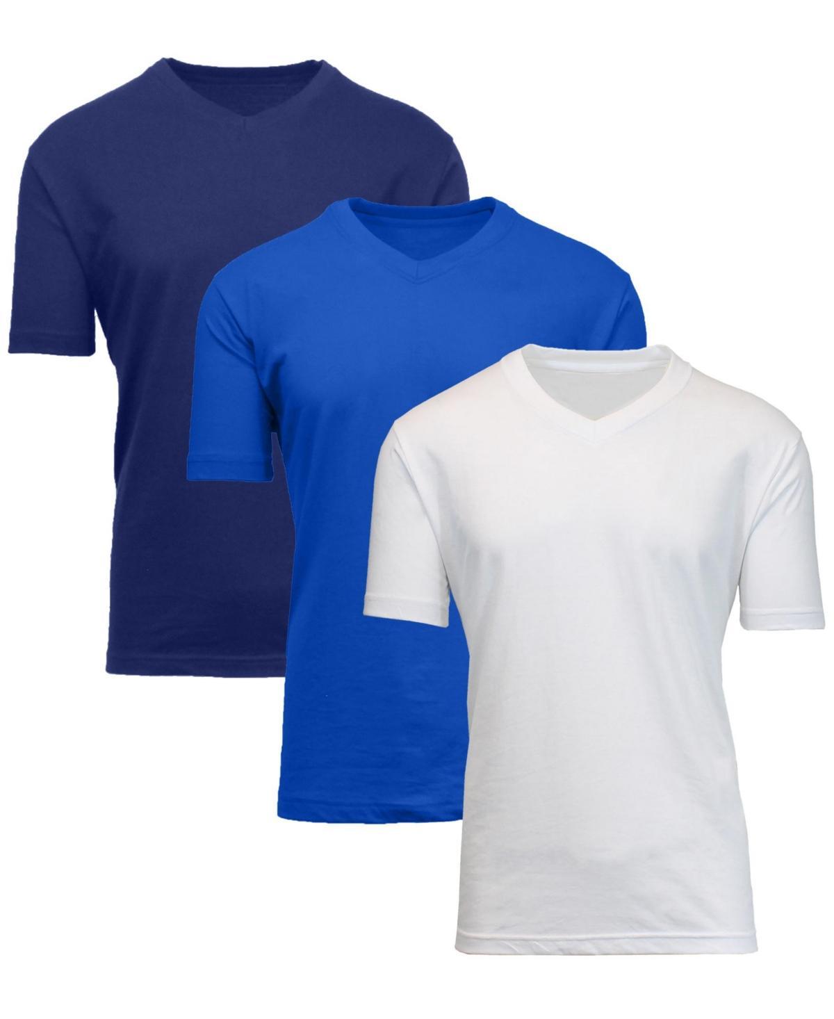 Blue Ice Mens Short Sleeve V-Neck T-shirt, Pack of 3 Product Image