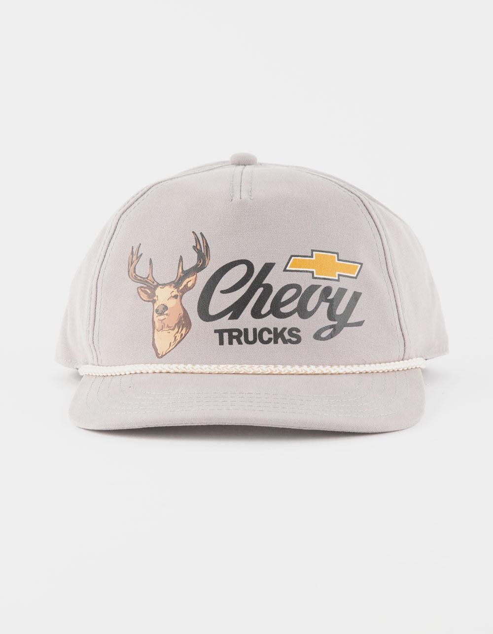 AMERICAN NEEDLE Chevy Trucks Canvas Cappy Mens Snapback Hat - GRAY Product Image