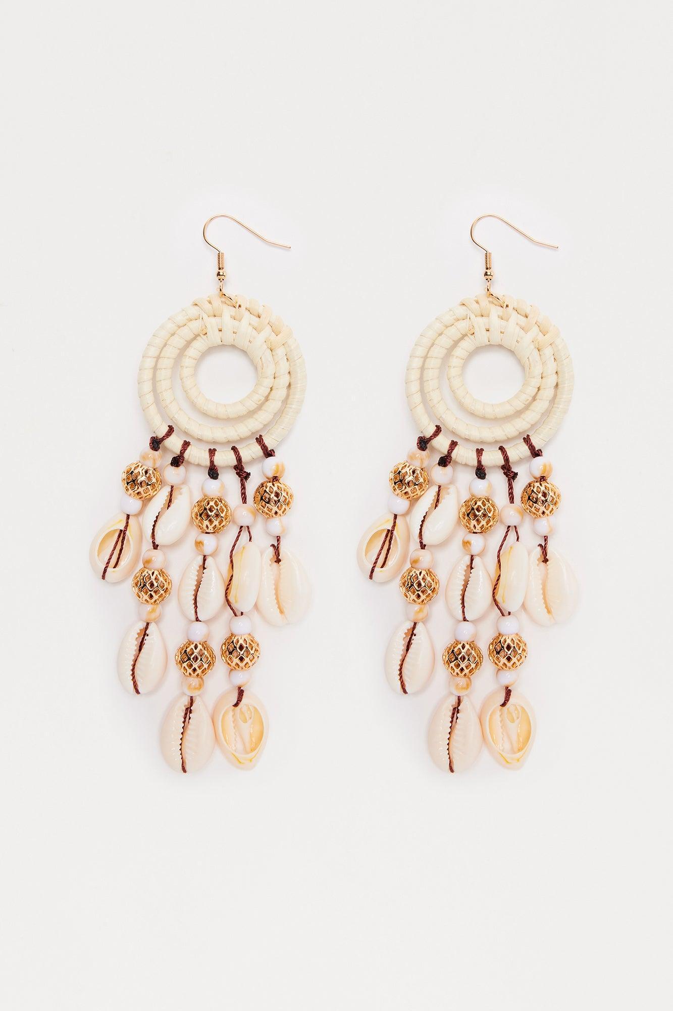 Costal Babe Earrings - Ivory/combo Product Image