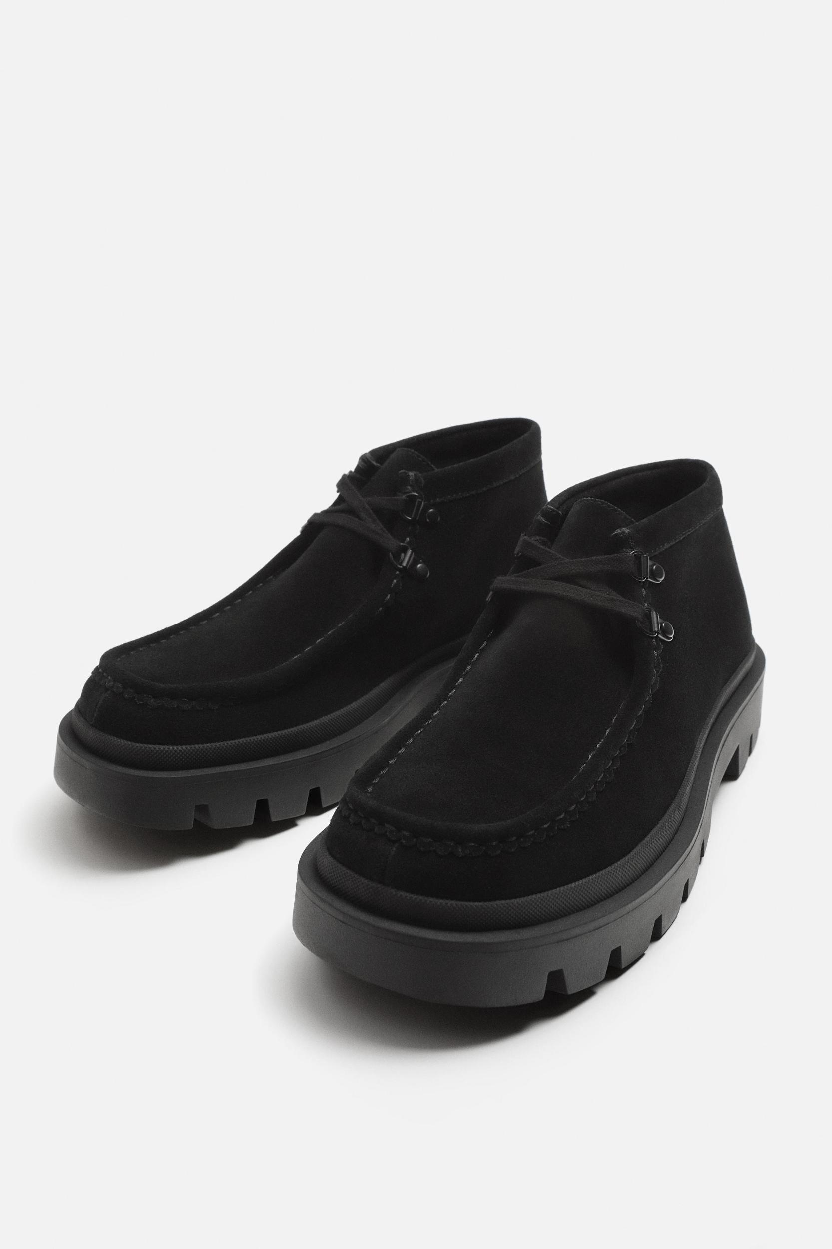 LEATHER ANKLE BOOTS Product Image