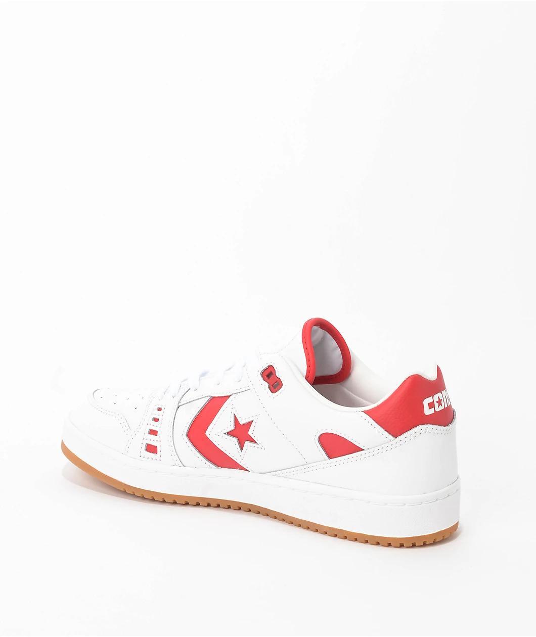 Converse AS-1 Pro White & Red Skate Shoes Product Image