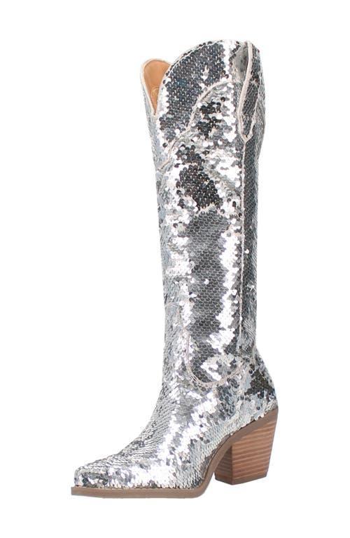 Women's Dingo Dance Hall Queen Tall Western Boots, Size: 10, Purple Product Image