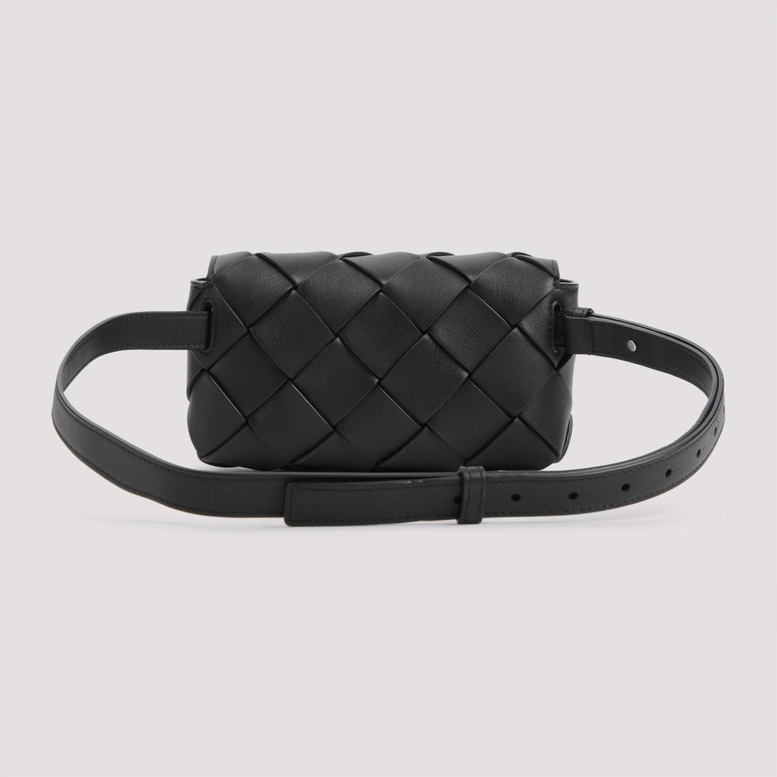 BOTTEGA VENETA Diago Black Leather Belt Bag Product Image