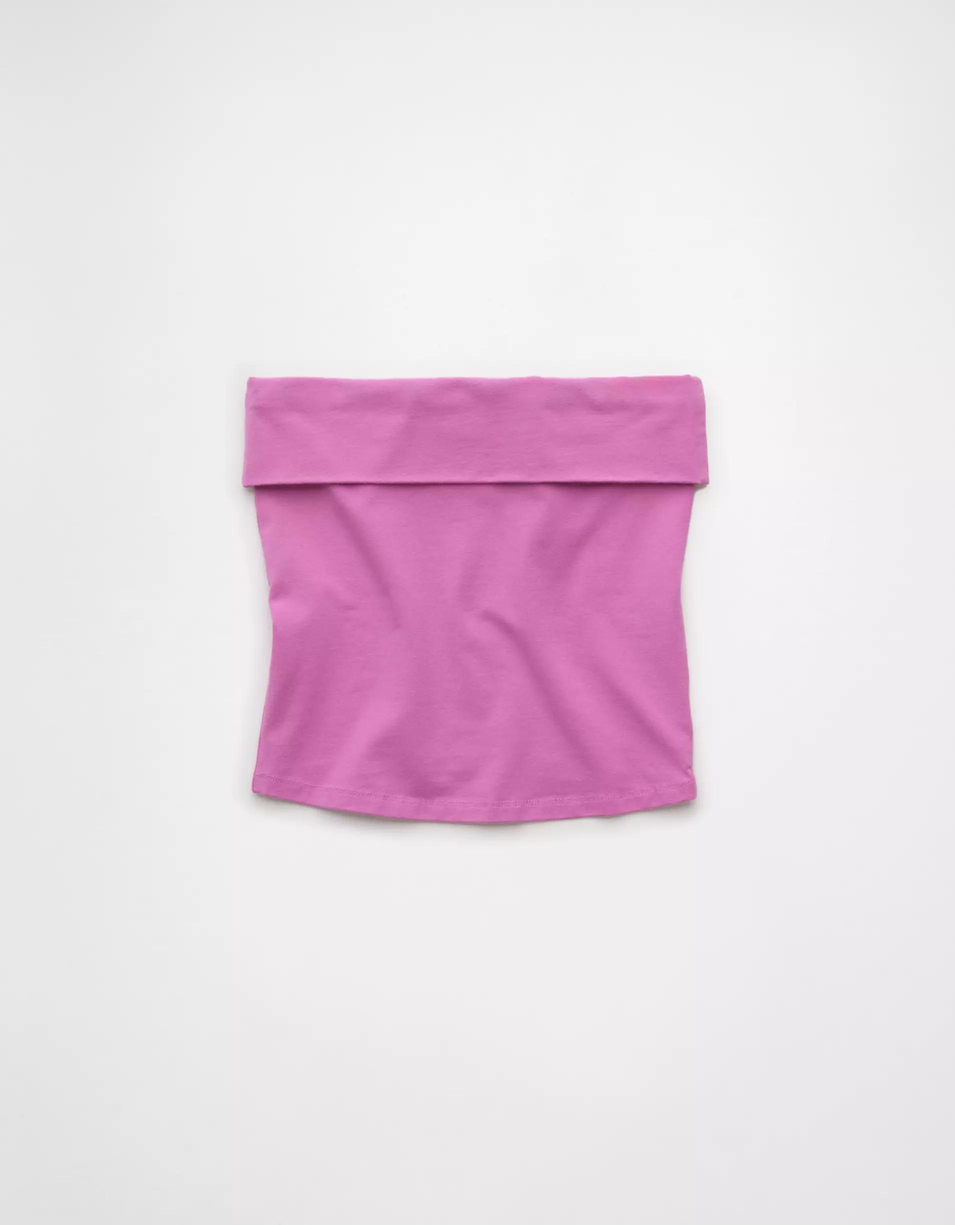 AE It Knit Foldover Tube Top Product Image