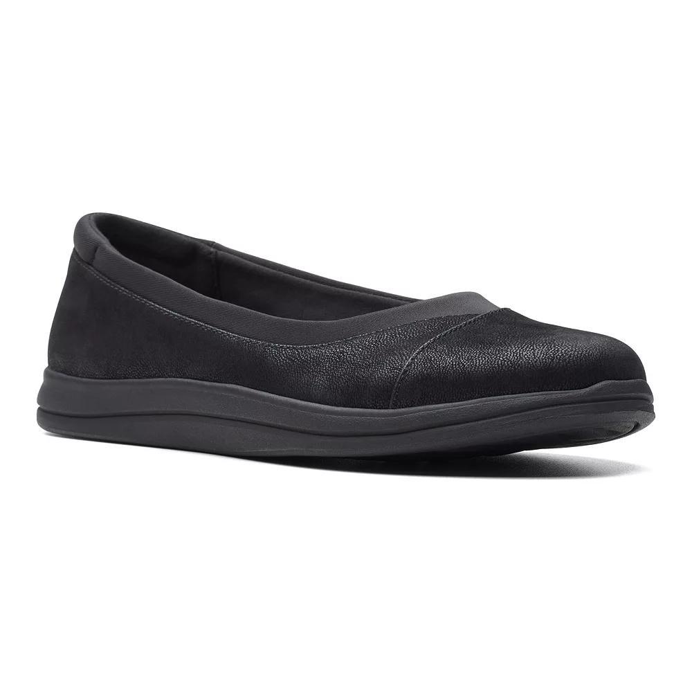 Clarks® Cloudsteppers Breeze Ayla Women's Slip-On Shoes, Size: 6.5, Black Product Image
