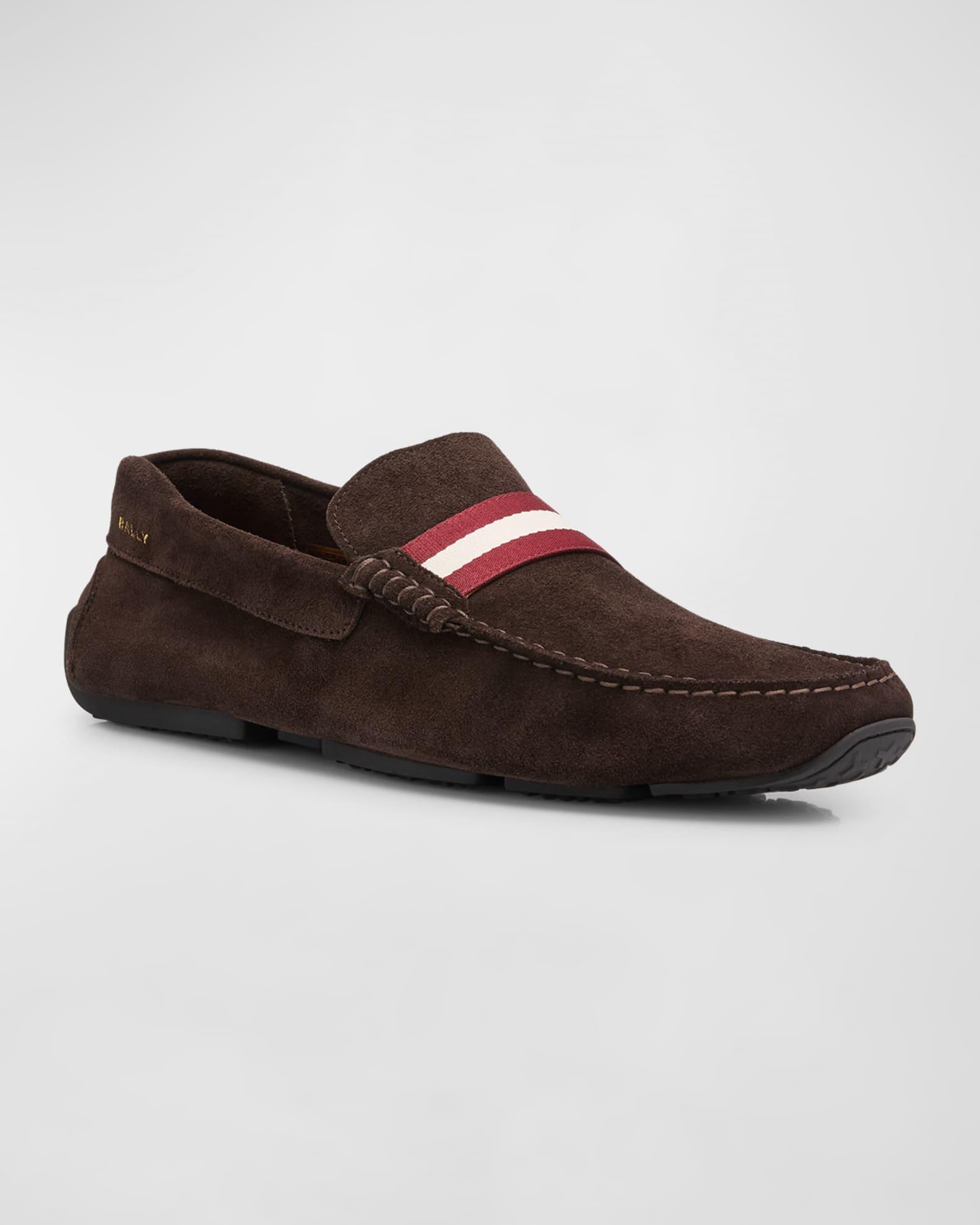 Men's Logo Leather Drivers Product Image