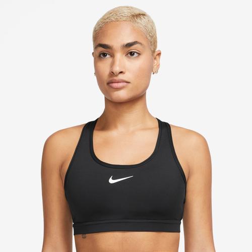 Nike Women's Swoosh Medium Support Sports Bra in White/White Size 2XL 100% Polyester/Spandex Product Image
