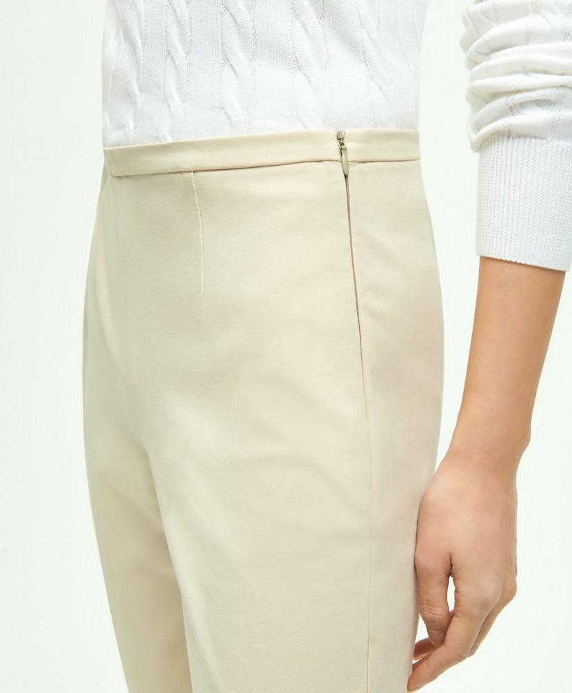 Side-Zip Stretch Cotton Pant Product Image