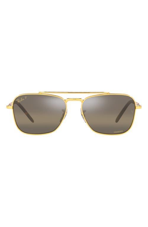 Ray-Ban Mens Jeffery Square 55mm Polarized Sunglasses Product Image