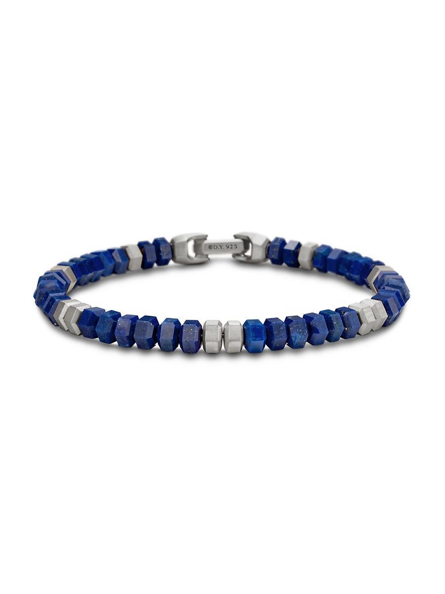 David Yurman Mens Spiritual Beads Hex Bracelet with Lapis Lazuli Product Image