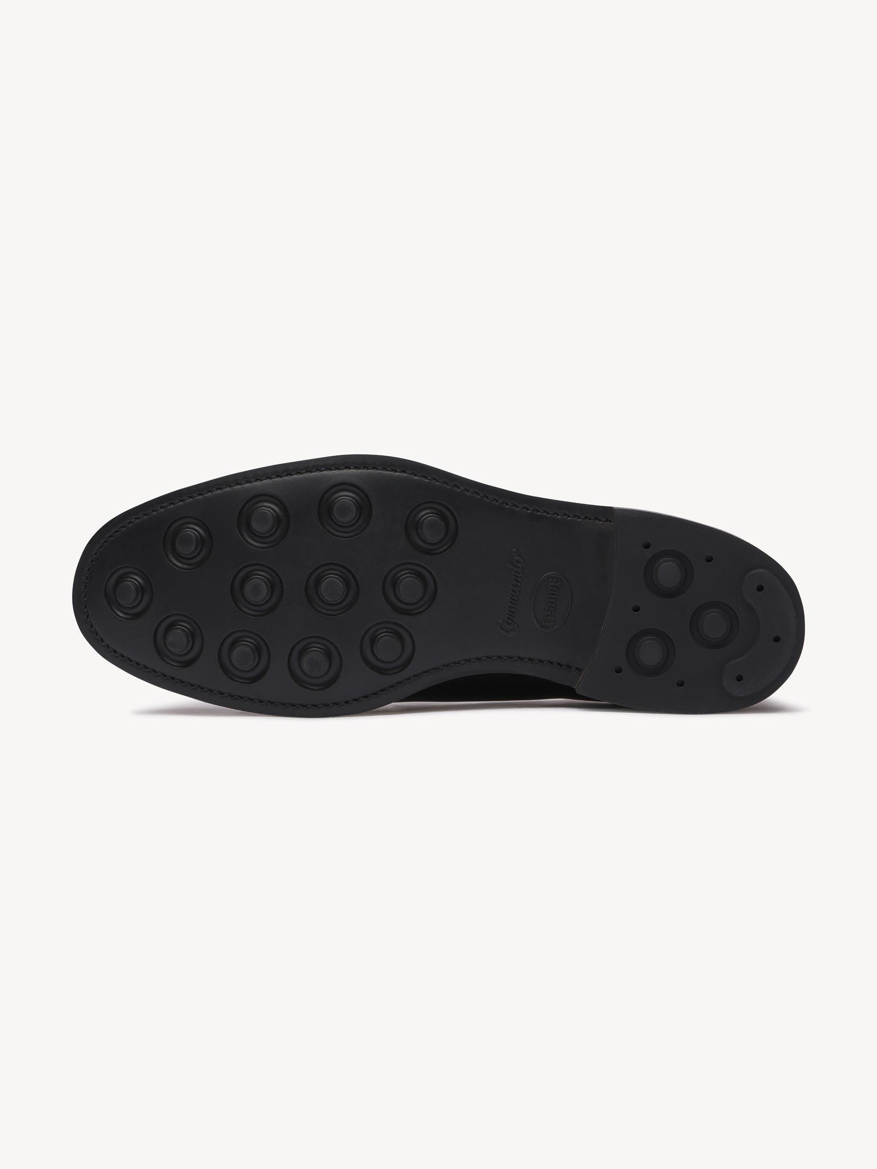 Black Sanders x Buck Mason Leather Wholecut Loafer Product Image