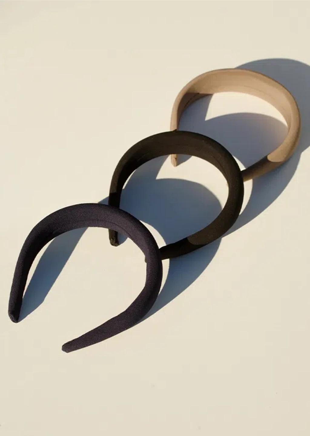SOPHIE BUHAI Classic Puffy Headband In Navy Product Image