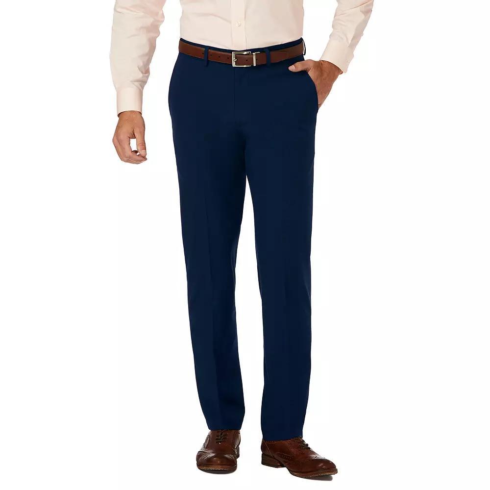 Men's J.M. Haggar Premium Slim-Fit 4-Way Stretch Flat-Front Dress Pants, Size: 38 X 32, Blue Product Image