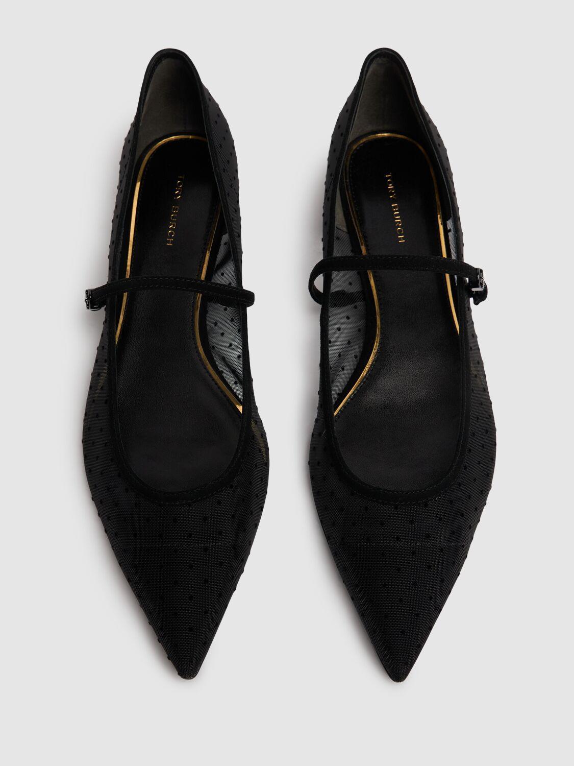 TORY BURCH Double T Buckle Mary Janes Nero Product Image