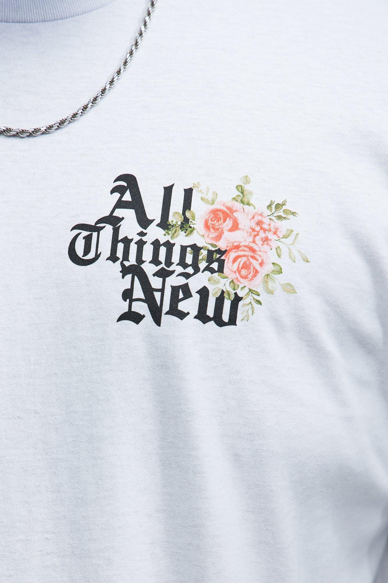 All Things New Short Sleeve Tee - White Product Image