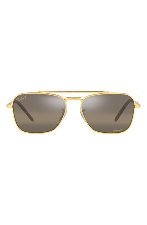 Ray-Ban Mens Jeffery Square 55mm Polarized Sunglasses Product Image