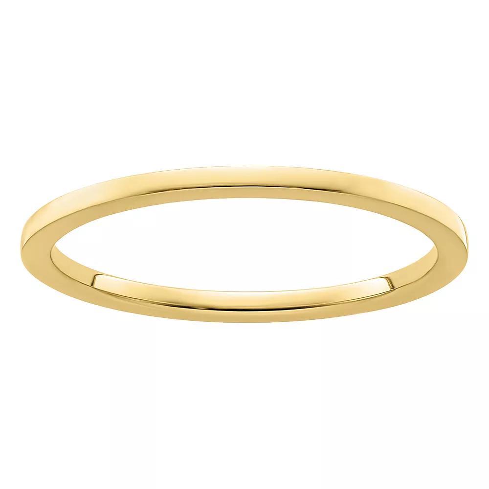Stacks & Stones 10k Gold 1.2 mm Flat Stackable Band, Women's, Size: 9.50 Product Image