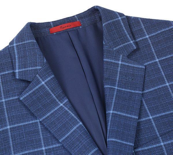(38S) Regular Fit Blue Blazer Product Image