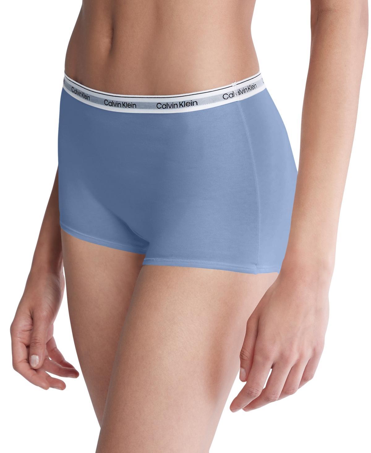 Calvin Klein Women's Modern Logo Boyshort - Grey - XS Product Image