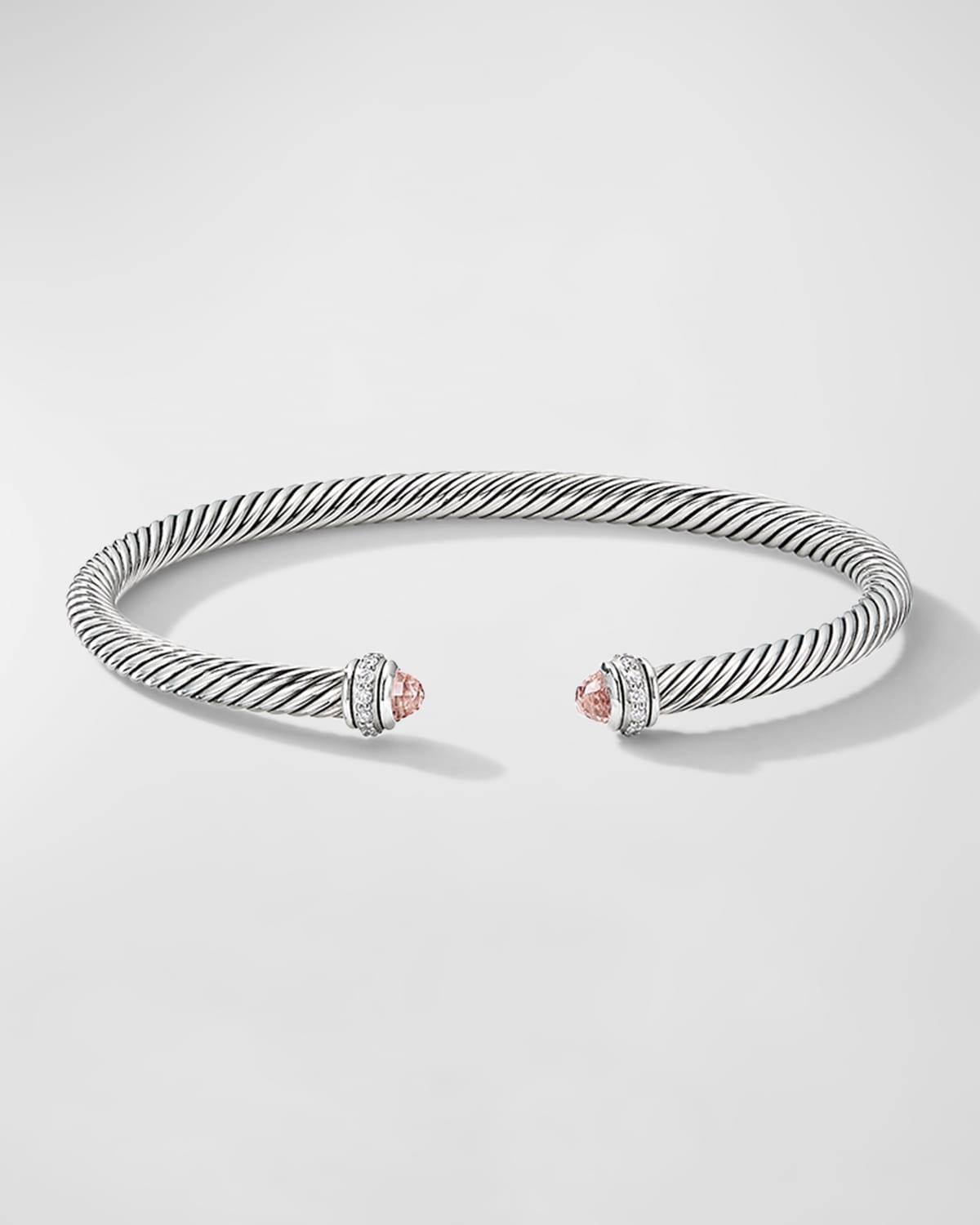 Womens Cable Classics Color Bracelet with Pav Diamonds Product Image