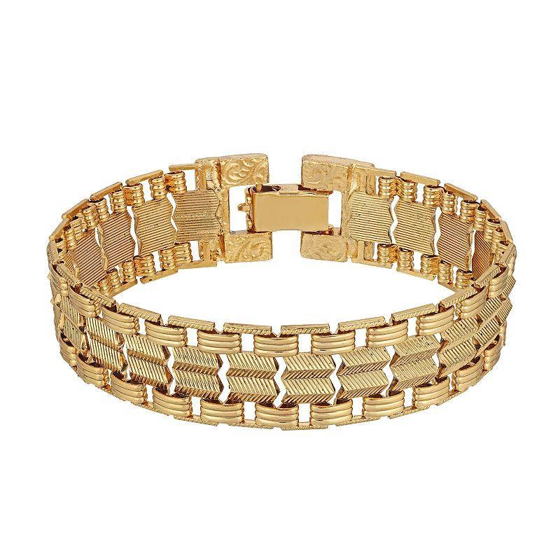 1928 Swag Chain Bracelet, Womens, Yellow Product Image