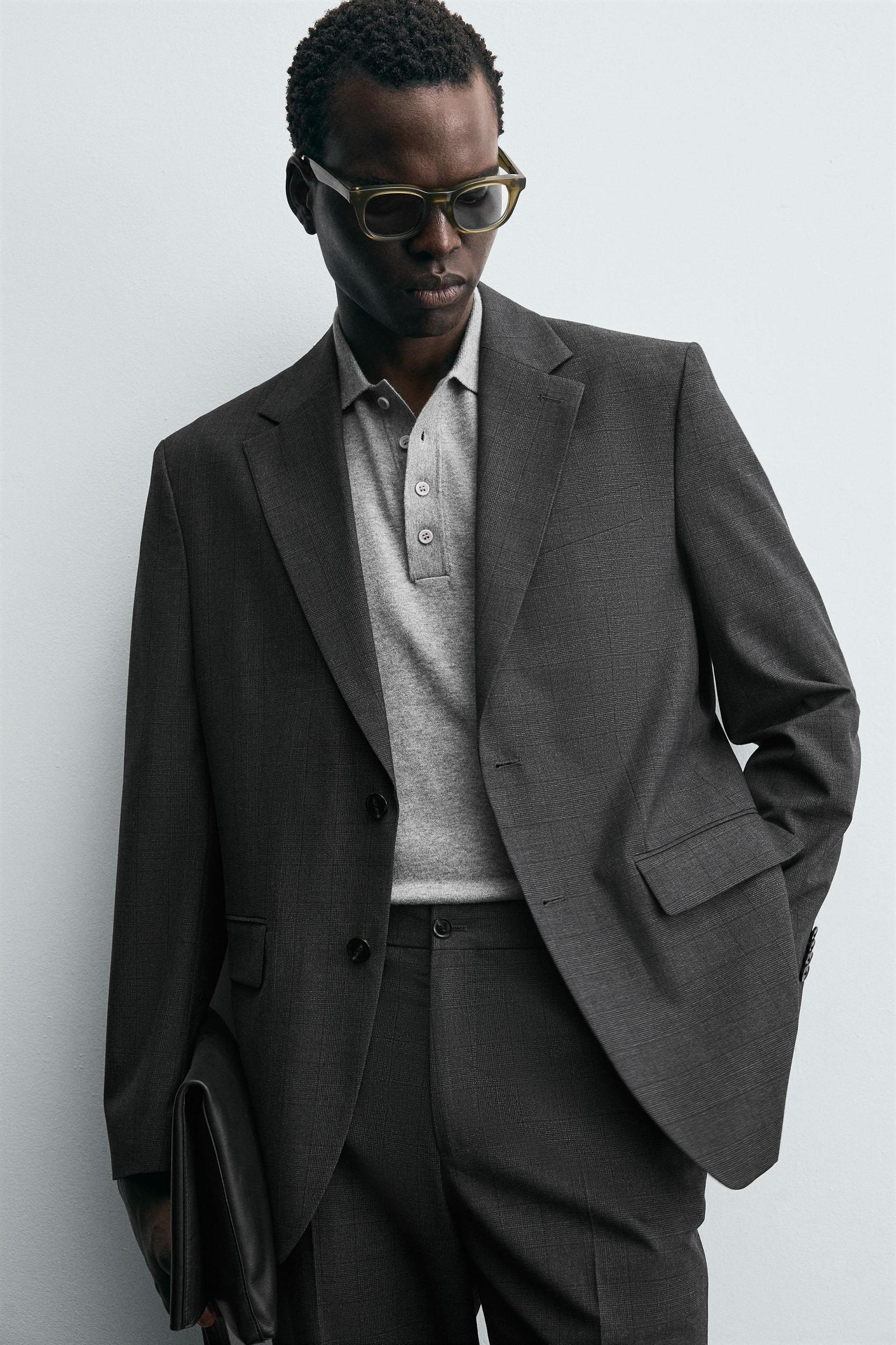 PLAID SUIT BLAZER Product Image